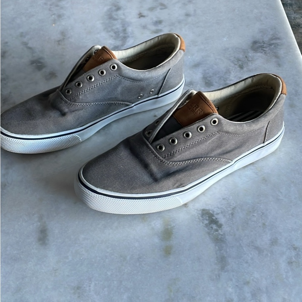 Sperry Gray Canvas Men's Sneakers